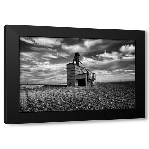 Agricultural Farm Land Texas Black Modern Wood Framed Art Print with Double Matting by Texas Picture Archive