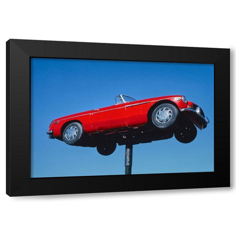 Car Sign-Clarkson-Washington Black Modern Wood Framed Art Print with Double Matting by Margolies, John