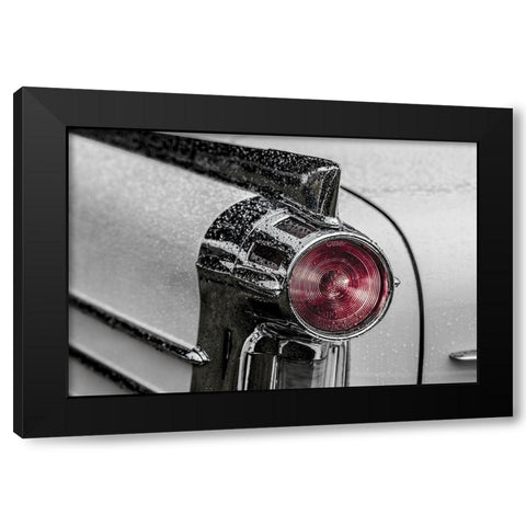 Vintage Tail Light Black Modern Wood Framed Art Print with Double Matting by Vintage Photo Archive