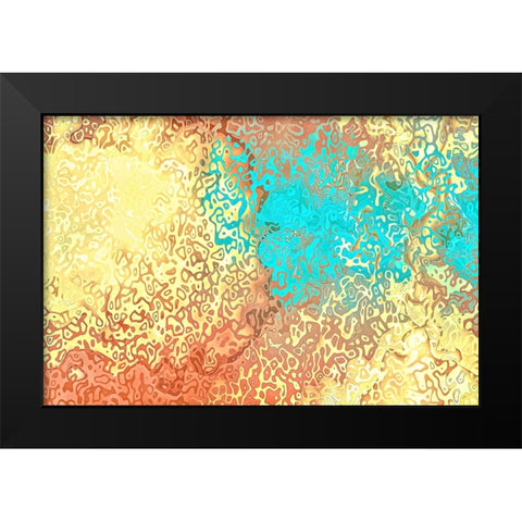 Ancestral Messages Black Modern Wood Framed Art Print by Alpenglow Workshop