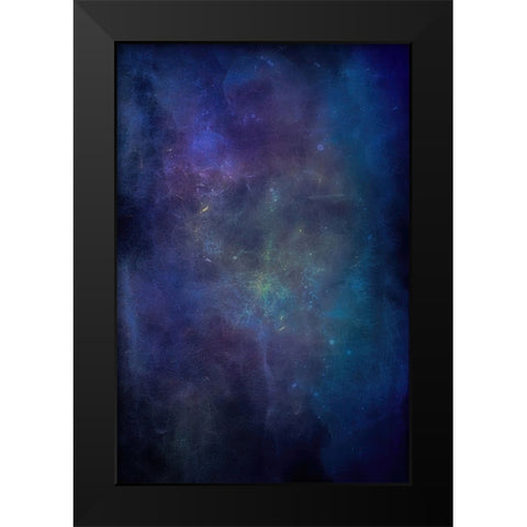 Background Radiation Black Modern Wood Framed Art Print by Alpenglow Workshop