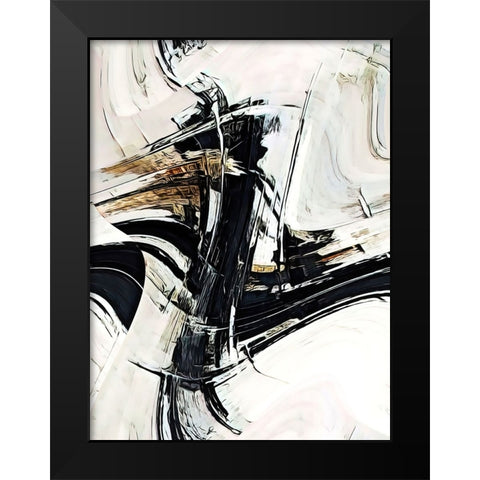 Continuum Black Modern Wood Framed Art Print by Alpenglow Workshop