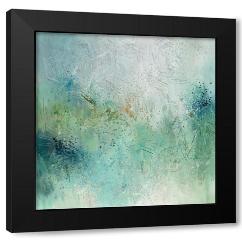 Dandelion Fluff Black Modern Wood Framed Art Print by Alpenglow Workshop