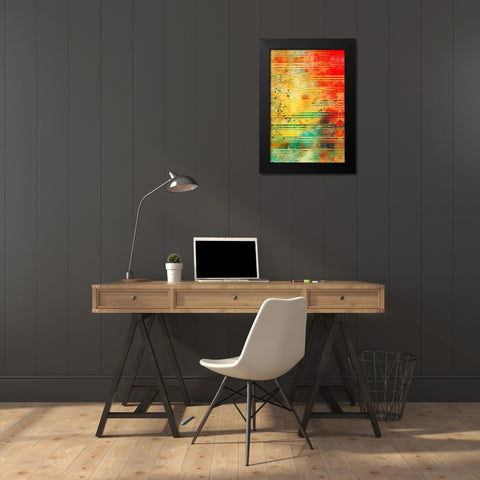 Diffraction Grating P Black Modern Wood Framed Art Print by Alpenglow Workshop
