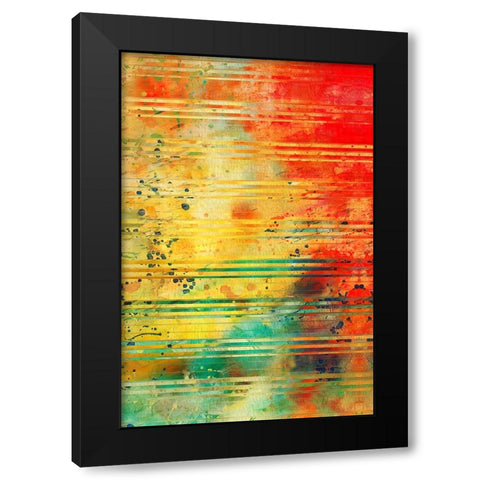 Diffraction Grating P Black Modern Wood Framed Art Print with Double Matting by Alpenglow Workshop