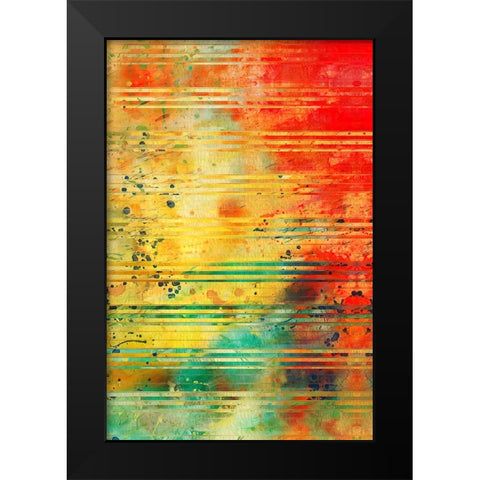 Diffraction Grating P Black Modern Wood Framed Art Print by Alpenglow Workshop