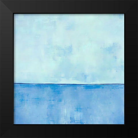 Divided Lands Black Modern Wood Framed Art Print by Alpenglow Workshop