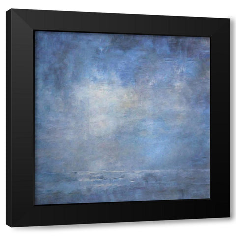 Foggy Cove Black Modern Wood Framed Art Print by Alpenglow Workshop
