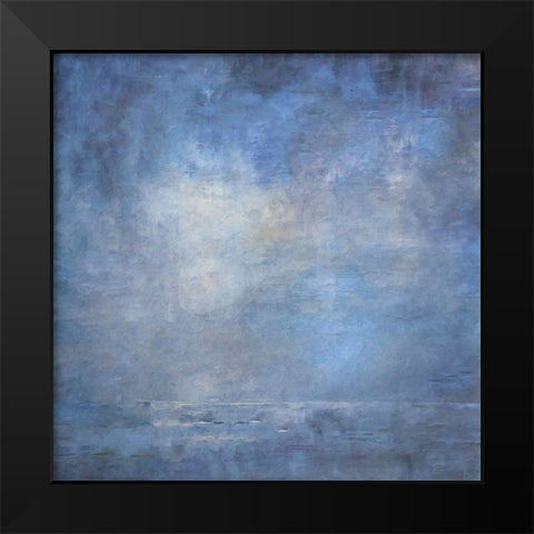 Foggy Cove Black Modern Wood Framed Art Print by Alpenglow Workshop