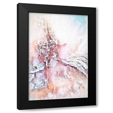 Opalescent Black Modern Wood Framed Art Print by Alpenglow Workshop