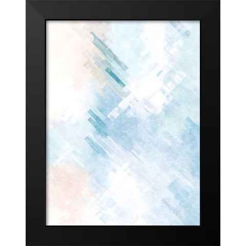 Prisms Black Modern Wood Framed Art Print by Alpenglow Workshop