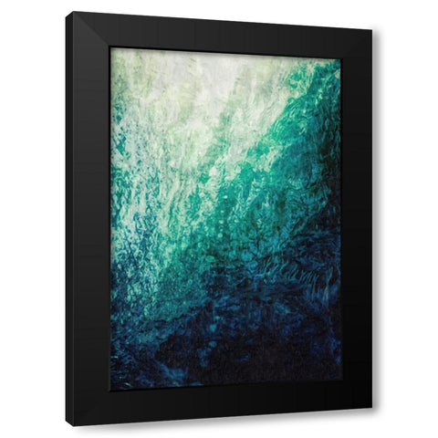 Under the Wave Black Modern Wood Framed Art Print by Alpenglow Workshop