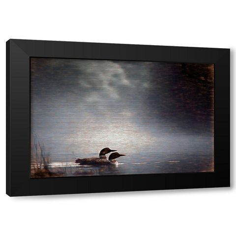 By Your Side Black Modern Wood Framed Art Print with Double Matting by Alpenglow Workshop
