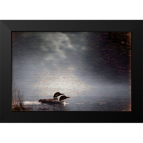 By Your Side Black Modern Wood Framed Art Print by Alpenglow Workshop