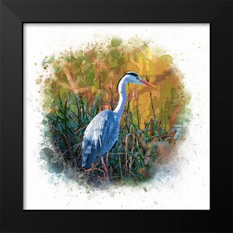 Patiently Waiting Black Modern Wood Framed Art Print by Alpenglow Workshop
