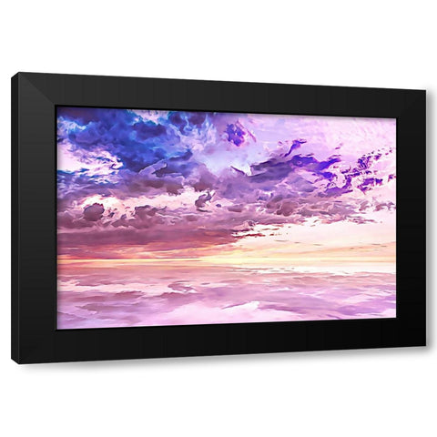 Floating in a Sea of Clouds Black Modern Wood Framed Art Print by Alpenglow Workshop