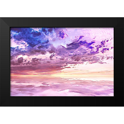 Floating in a Sea of Clouds Black Modern Wood Framed Art Print by Alpenglow Workshop