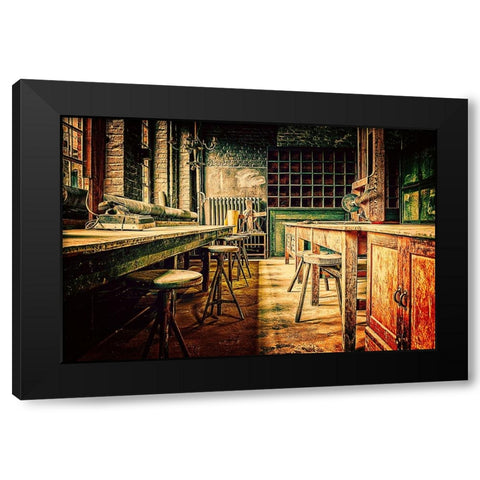Olde Workshop Black Modern Wood Framed Art Print by Alpenglow Workshop