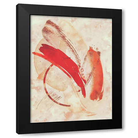 Ascending Notes Black Modern Wood Framed Art Print by Alpenglow Workshop