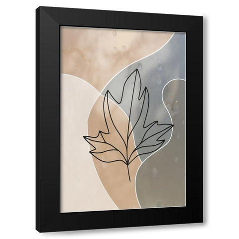 Autumn Rain Black Modern Wood Framed Art Print with Double Matting by Alpenglow Workshop