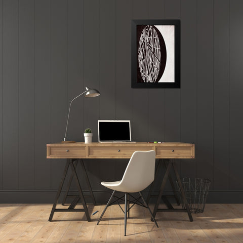 Bicycle Tire Black Modern Wood Framed Art Print by Alpenglow Workshop