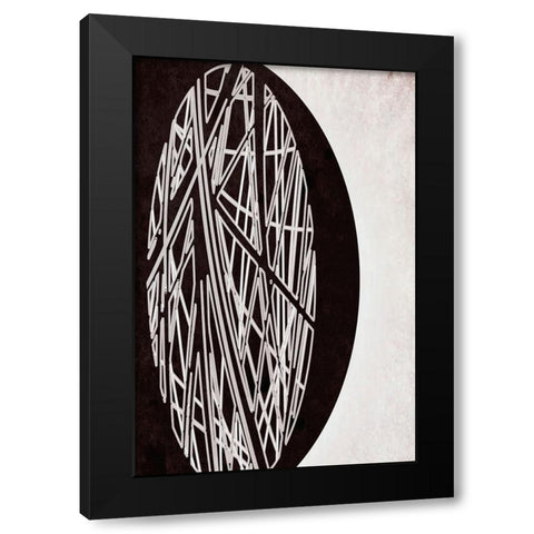 Bicycle Tire Black Modern Wood Framed Art Print by Alpenglow Workshop