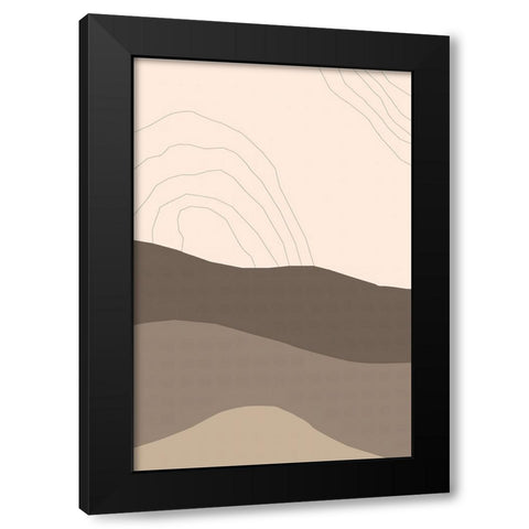 Dry Desert Lands I Black Modern Wood Framed Art Print by Alpenglow Workshop