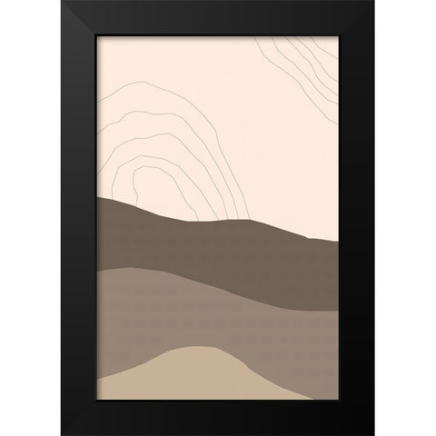 Dry Desert Lands I Black Modern Wood Framed Art Print by Alpenglow Workshop