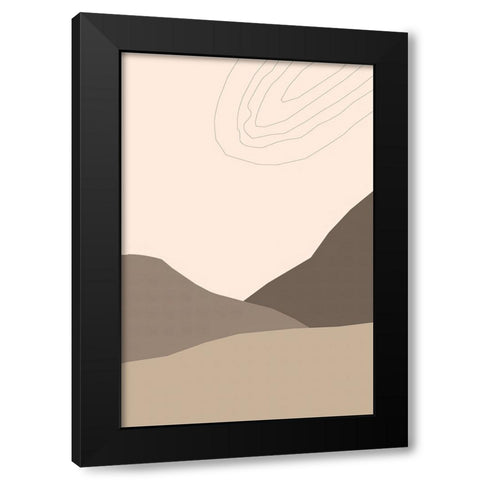 Dry Desert Lands III Black Modern Wood Framed Art Print by Alpenglow Workshop
