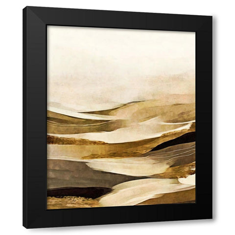 Endless Desert Black Modern Wood Framed Art Print with Double Matting by Alpenglow Workshop