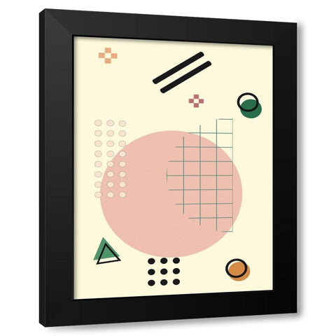 Geometric Arrangment I Black Modern Wood Framed Art Print by Alpenglow Workshop