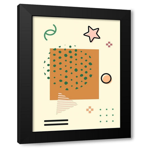 Geometric Arrangment II Black Modern Wood Framed Art Print by Alpenglow Workshop