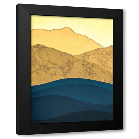 Golden Hills and Shadowed Forests III Black Modern Wood Framed Art Print by Alpenglow Workshop