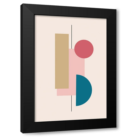 Ordered Alignment I Black Modern Wood Framed Art Print by Alpenglow Workshop