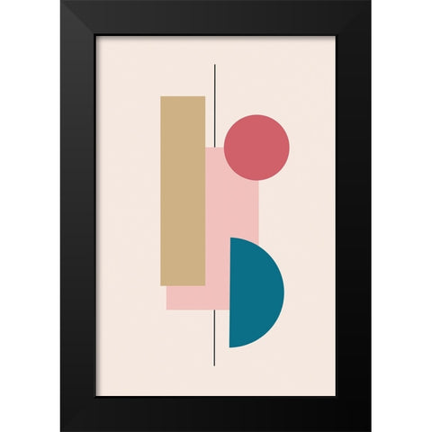 Ordered Alignment I Black Modern Wood Framed Art Print by Alpenglow Workshop
