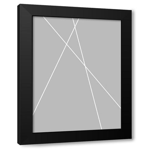 Pickup Sticks I Black Modern Wood Framed Art Print by Alpenglow Workshop