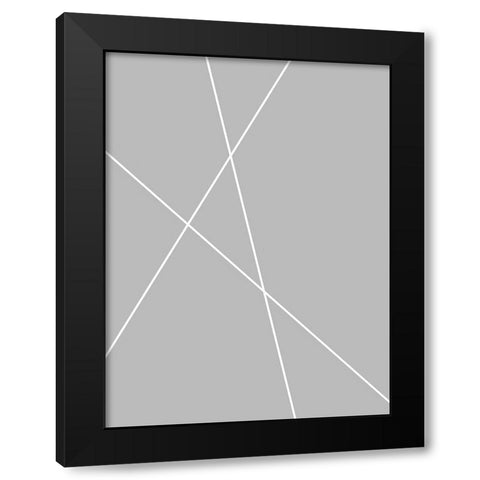 Pickup Sticks II Black Modern Wood Framed Art Print by Alpenglow Workshop