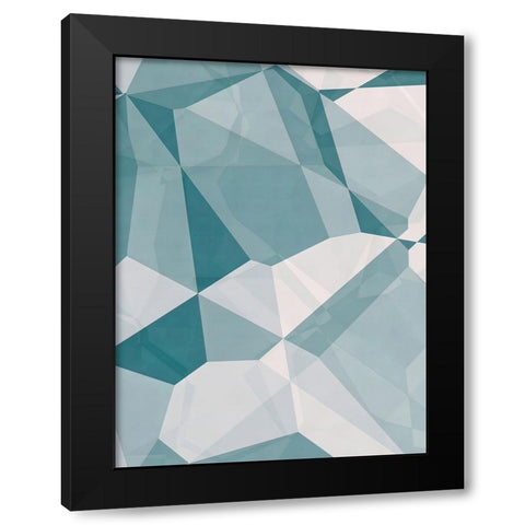 Planes and Facets Black Modern Wood Framed Art Print by Alpenglow Workshop
