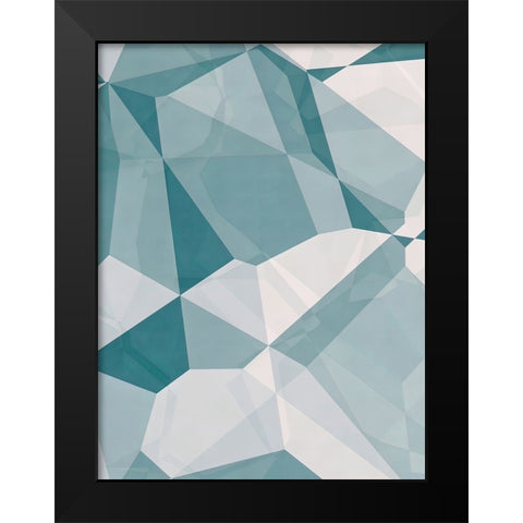 Planes and Facets Black Modern Wood Framed Art Print by Alpenglow Workshop