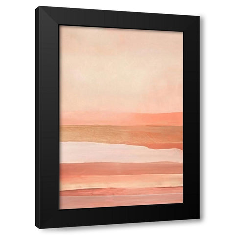 Point of Departure Black Modern Wood Framed Art Print by Alpenglow Workshop