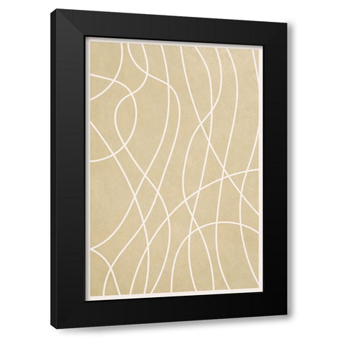 Spaghetti Strands I Black Modern Wood Framed Art Print with Double Matting by Alpenglow Workshop