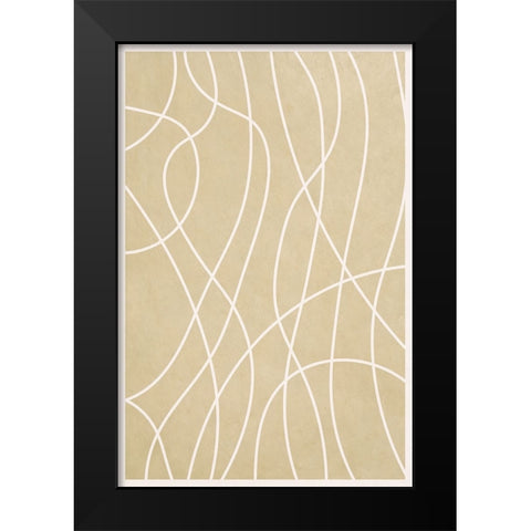 Spaghetti Strands I Black Modern Wood Framed Art Print by Alpenglow Workshop