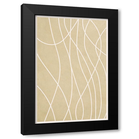 Spaghetti Strands II Black Modern Wood Framed Art Print by Alpenglow Workshop