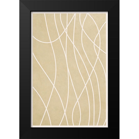 Spaghetti Strands II Black Modern Wood Framed Art Print by Alpenglow Workshop
