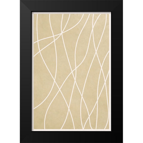 Spaghetti Strands III Black Modern Wood Framed Art Print by Alpenglow Workshop
