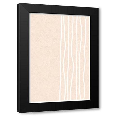 Stripes to the Right Black Modern Wood Framed Art Print by Alpenglow Workshop