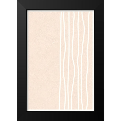 Stripes to the Right Black Modern Wood Framed Art Print by Alpenglow Workshop