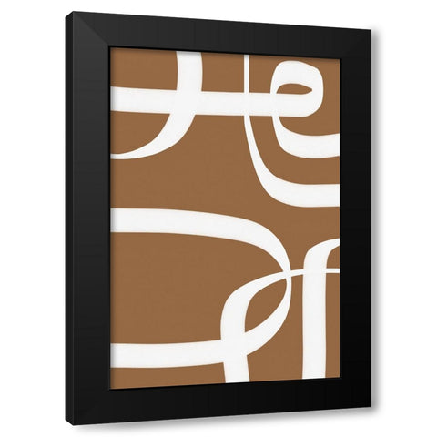 Winding Path  Black Modern Wood Framed Art Print with Double Matting by Alpenglow Workshop