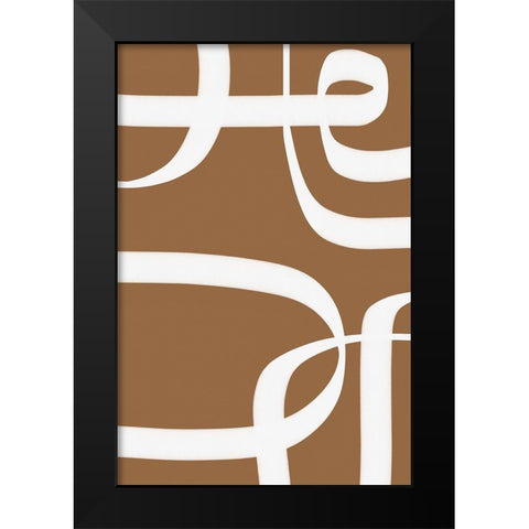 Winding Path  Black Modern Wood Framed Art Print by Alpenglow Workshop
