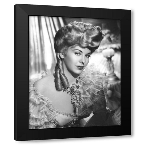 Andrea King, My Wild Irish Rose Black Modern Wood Framed Art Print by Vintage Hollywood Archive